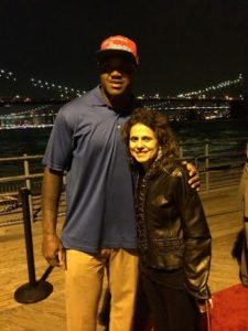 Renee and Giants Player