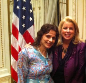 Renee and TV Anchor Rita Cosby,